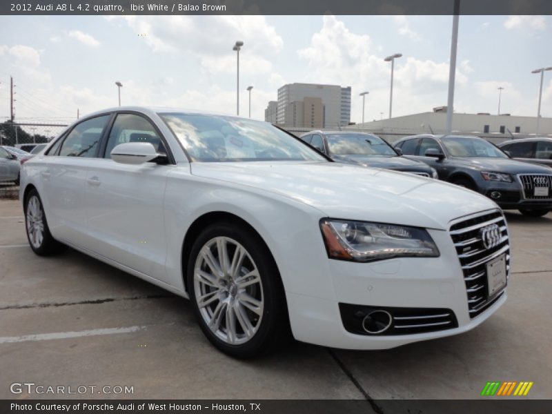 Ibis White / Balao Brown 2012 Audi A8 L 4.2 quattro