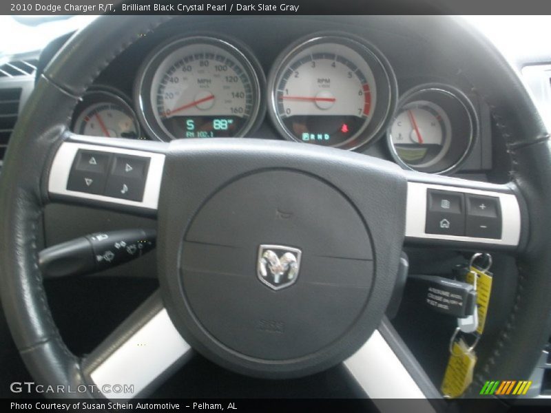 Brilliant Black Crystal Pearl / Dark Slate Gray 2010 Dodge Charger R/T