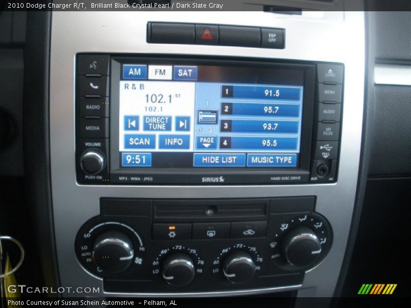 Brilliant Black Crystal Pearl / Dark Slate Gray 2010 Dodge Charger R/T