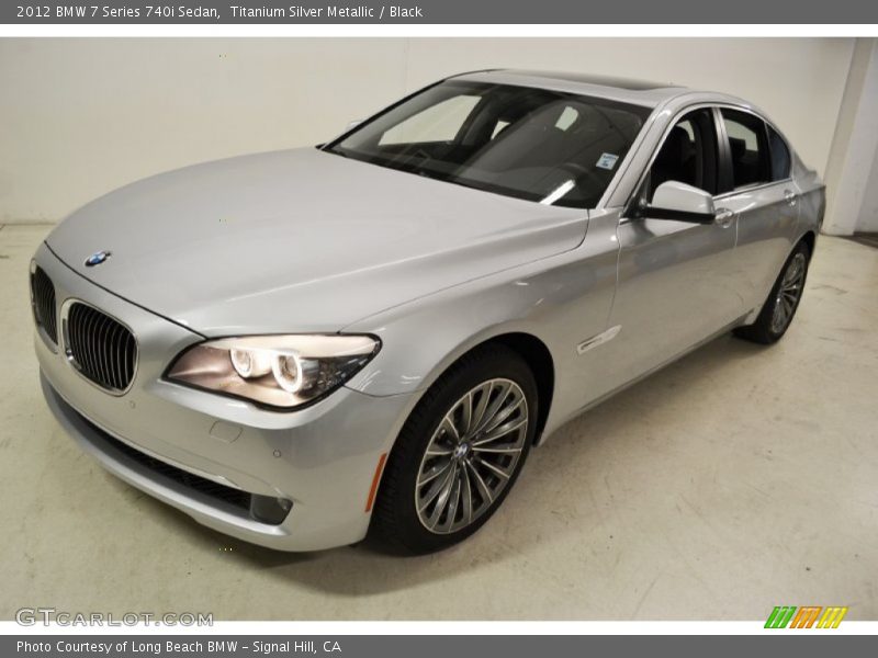 Titanium Silver Metallic / Black 2012 BMW 7 Series 740i Sedan