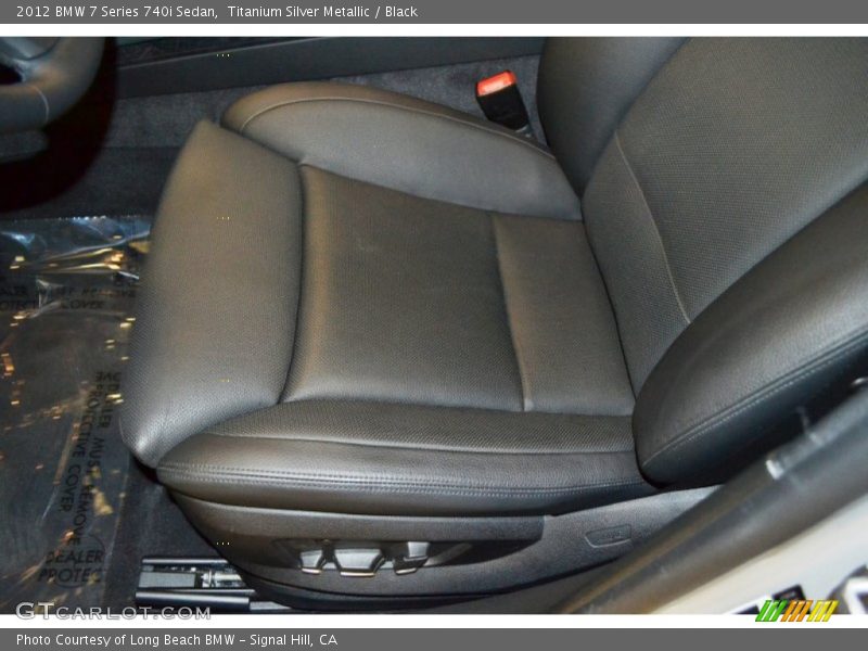Titanium Silver Metallic / Black 2012 BMW 7 Series 740i Sedan