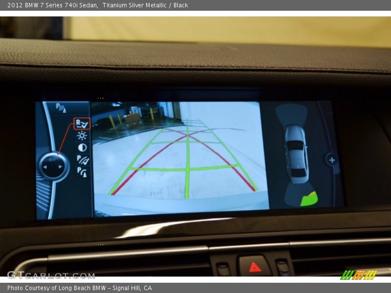 Titanium Silver Metallic / Black 2012 BMW 7 Series 740i Sedan