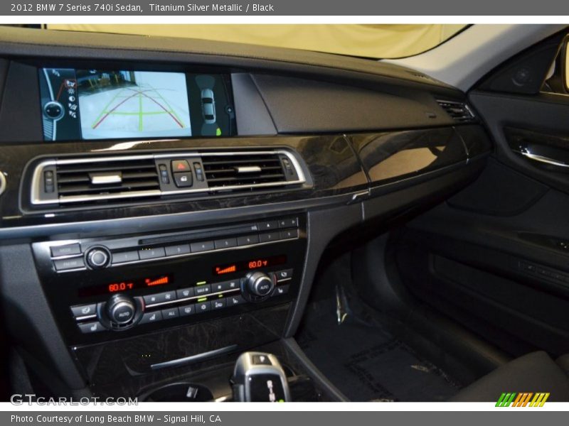 Titanium Silver Metallic / Black 2012 BMW 7 Series 740i Sedan