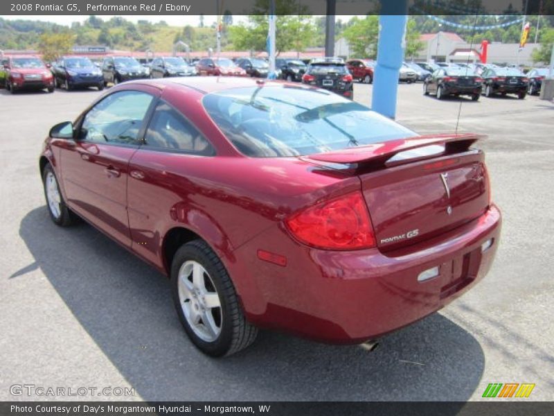 Performance Red / Ebony 2008 Pontiac G5