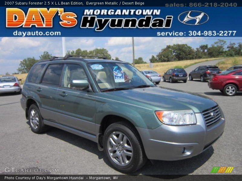 Evergreen Metallic / Desert Beige 2007 Subaru Forester 2.5 X L.L.Bean Edition