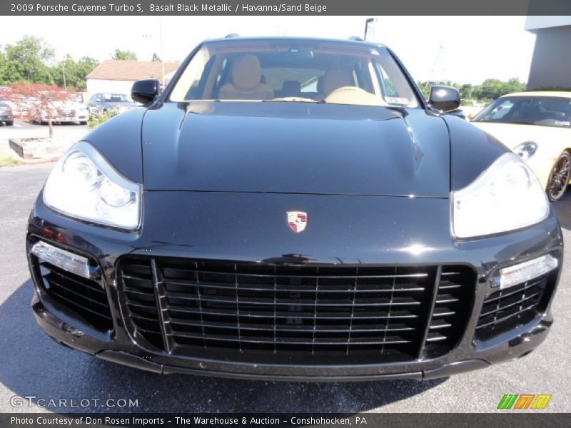 Basalt Black Metallic / Havanna/Sand Beige 2009 Porsche Cayenne Turbo S