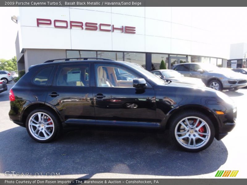 Basalt Black Metallic / Havanna/Sand Beige 2009 Porsche Cayenne Turbo S