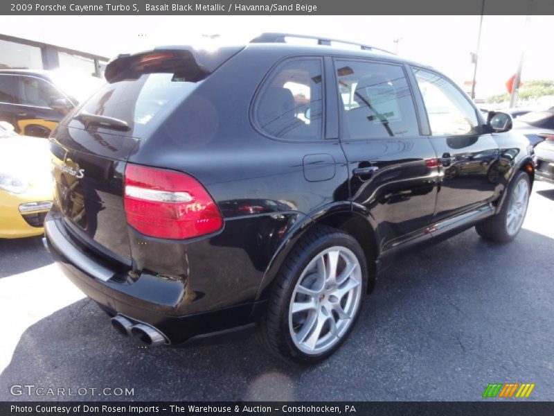 Basalt Black Metallic / Havanna/Sand Beige 2009 Porsche Cayenne Turbo S
