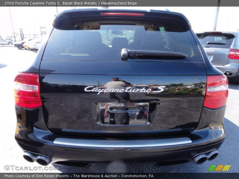Basalt Black Metallic / Havanna/Sand Beige 2009 Porsche Cayenne Turbo S