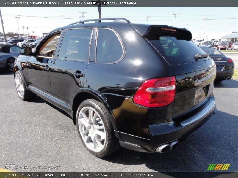 Basalt Black Metallic / Havanna/Sand Beige 2009 Porsche Cayenne Turbo S