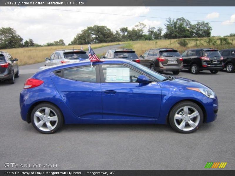 Marathon Blue / Black 2012 Hyundai Veloster