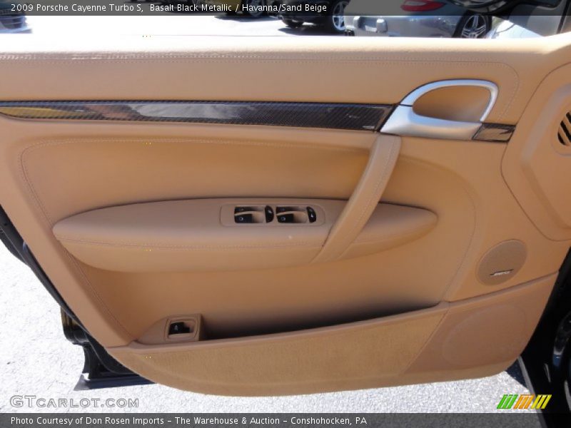 Basalt Black Metallic / Havanna/Sand Beige 2009 Porsche Cayenne Turbo S