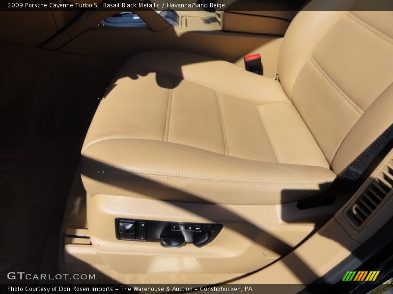Basalt Black Metallic / Havanna/Sand Beige 2009 Porsche Cayenne Turbo S