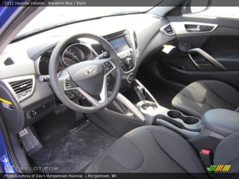 Marathon Blue / Black 2012 Hyundai Veloster