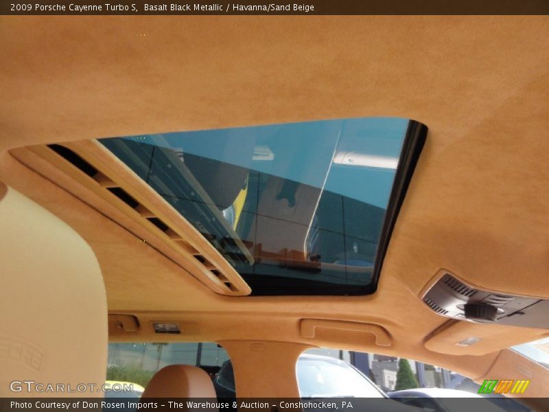 Basalt Black Metallic / Havanna/Sand Beige 2009 Porsche Cayenne Turbo S