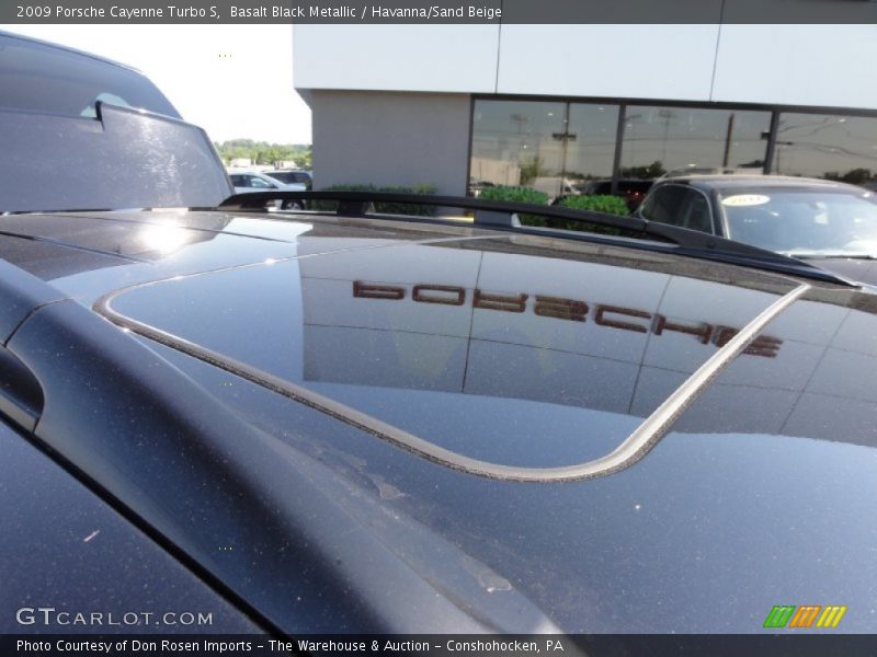 Basalt Black Metallic / Havanna/Sand Beige 2009 Porsche Cayenne Turbo S