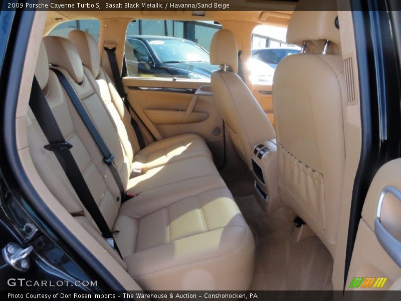 Basalt Black Metallic / Havanna/Sand Beige 2009 Porsche Cayenne Turbo S