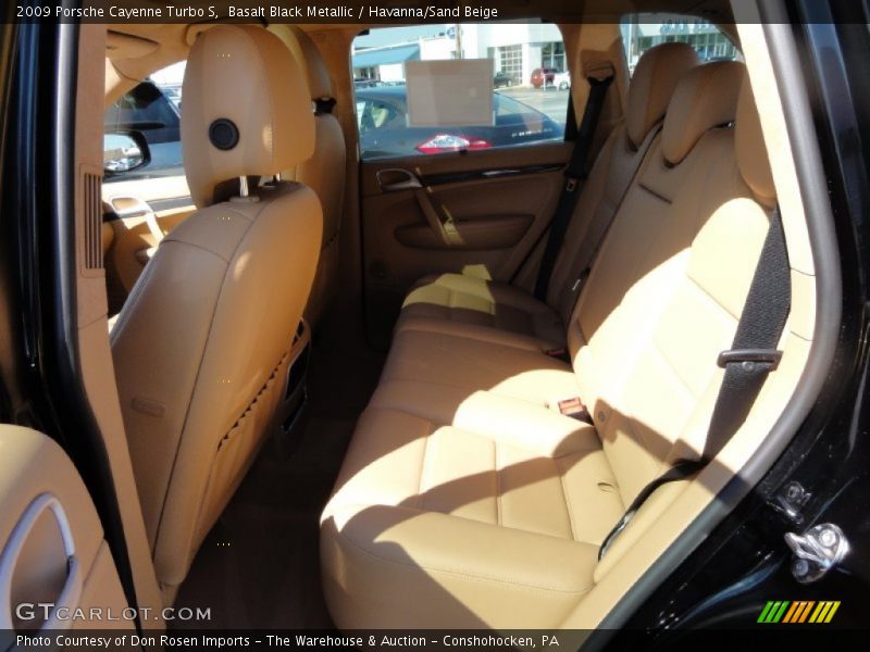 Basalt Black Metallic / Havanna/Sand Beige 2009 Porsche Cayenne Turbo S