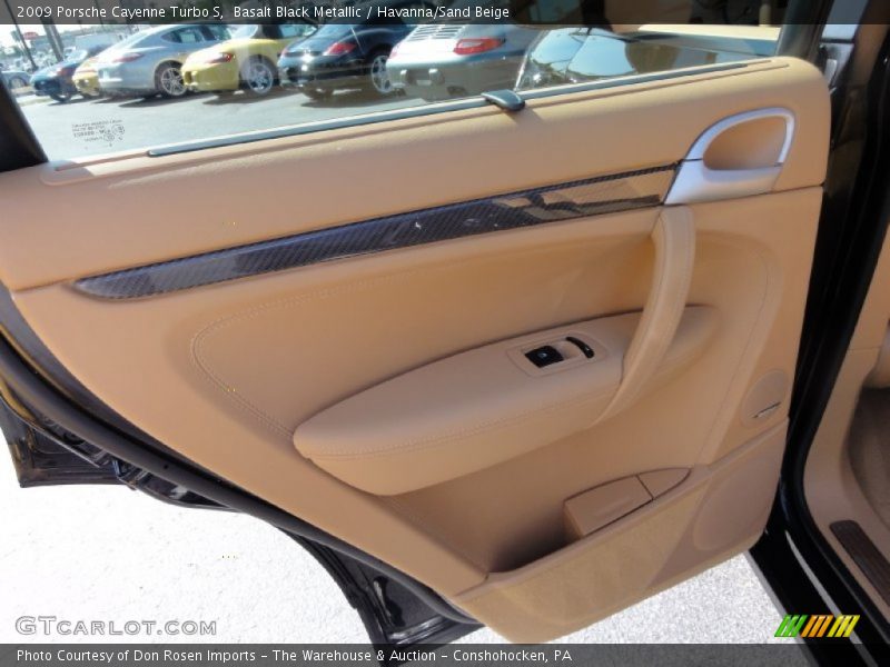 Basalt Black Metallic / Havanna/Sand Beige 2009 Porsche Cayenne Turbo S