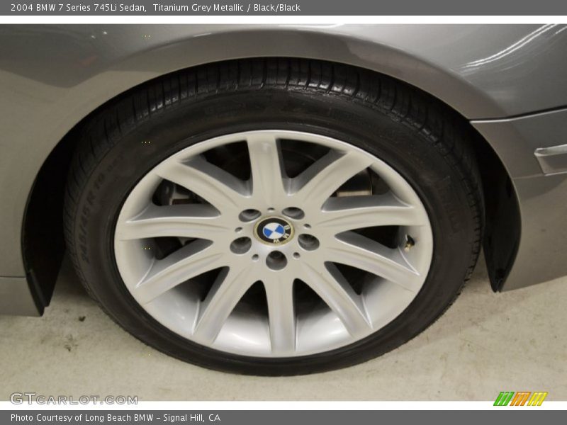 Titanium Grey Metallic / Black/Black 2004 BMW 7 Series 745Li Sedan