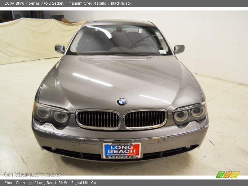 Titanium Grey Metallic / Black/Black 2004 BMW 7 Series 745Li Sedan