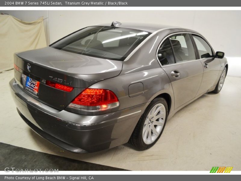 Titanium Grey Metallic / Black/Black 2004 BMW 7 Series 745Li Sedan