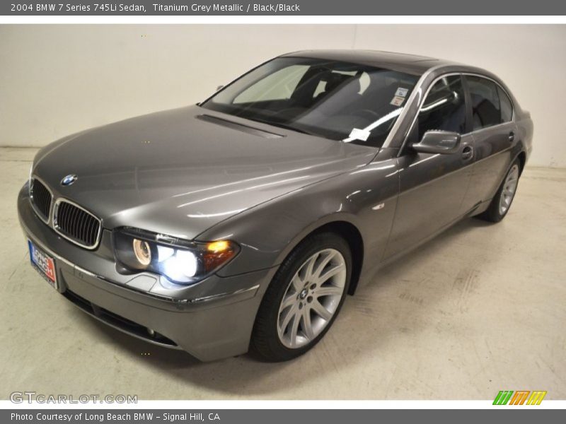 Titanium Grey Metallic / Black/Black 2004 BMW 7 Series 745Li Sedan