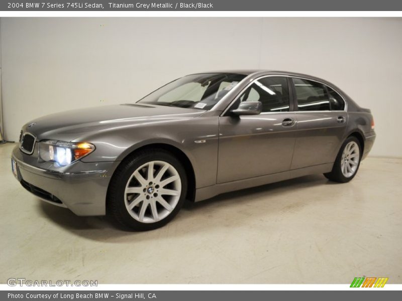 Titanium Grey Metallic / Black/Black 2004 BMW 7 Series 745Li Sedan