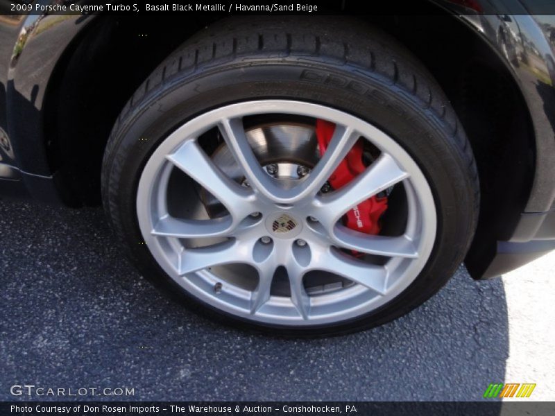 Basalt Black Metallic / Havanna/Sand Beige 2009 Porsche Cayenne Turbo S