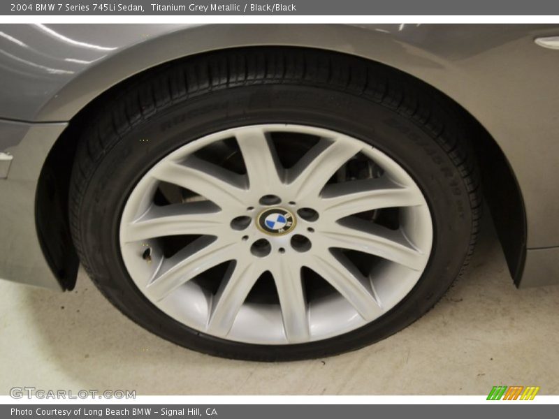 Titanium Grey Metallic / Black/Black 2004 BMW 7 Series 745Li Sedan