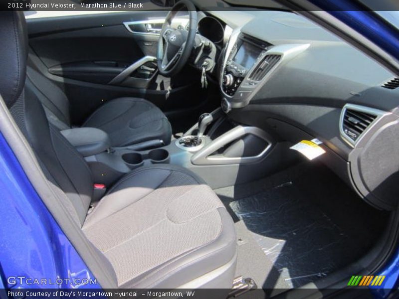 Marathon Blue / Black 2012 Hyundai Veloster