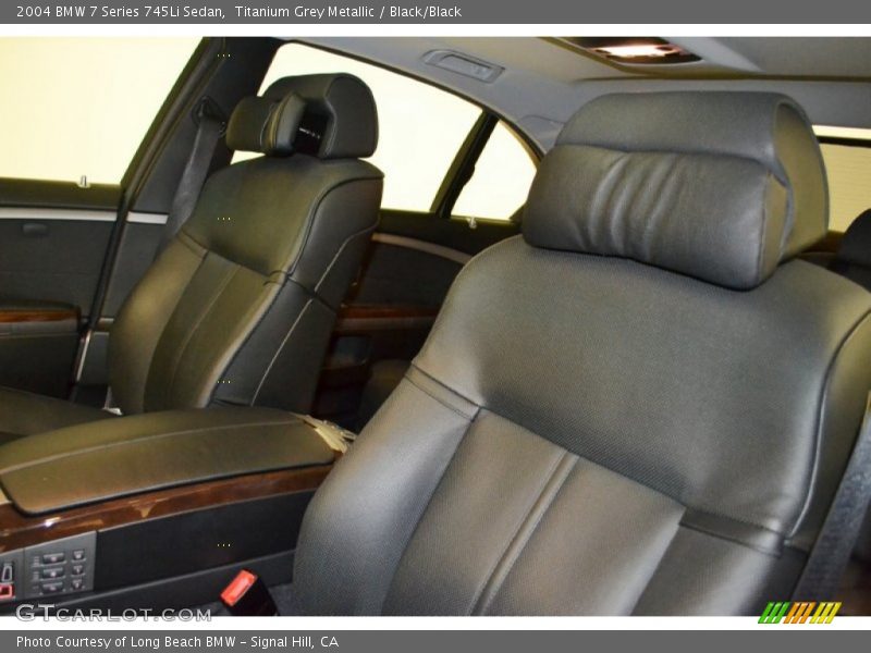 Titanium Grey Metallic / Black/Black 2004 BMW 7 Series 745Li Sedan