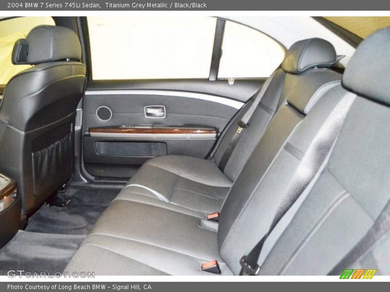 Titanium Grey Metallic / Black/Black 2004 BMW 7 Series 745Li Sedan