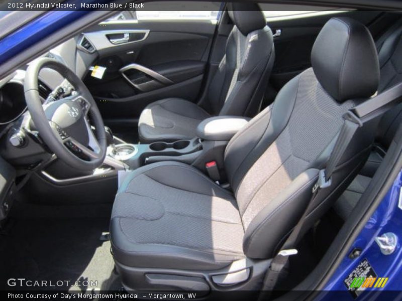 Marathon Blue / Black 2012 Hyundai Veloster