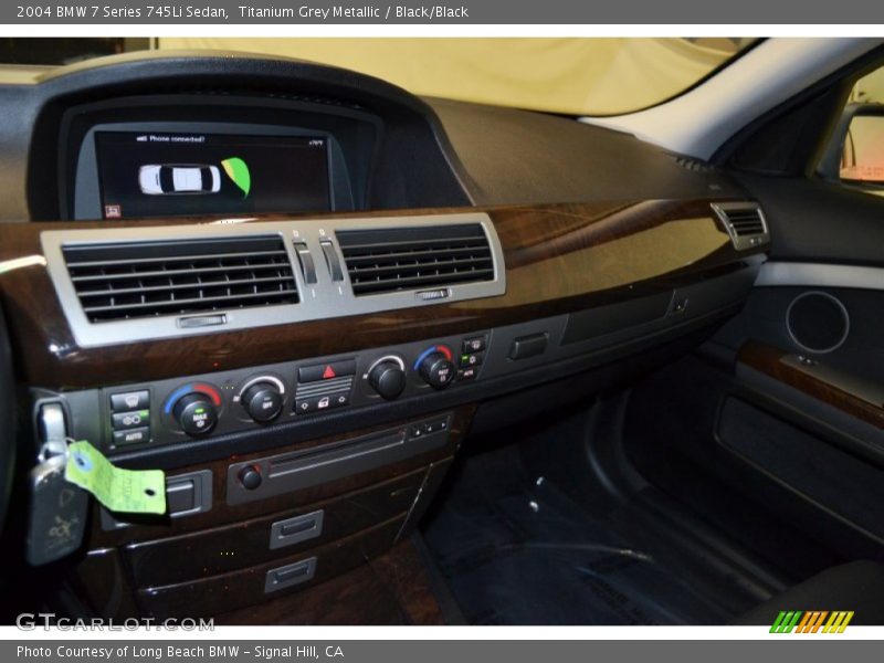 Titanium Grey Metallic / Black/Black 2004 BMW 7 Series 745Li Sedan