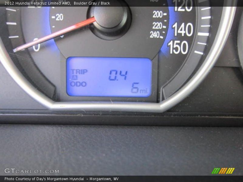 Boulder Gray / Black 2012 Hyundai Veracruz Limited AWD