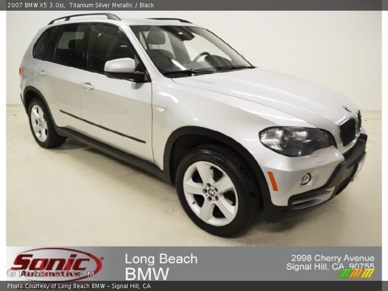 Titanium Silver Metallic / Black 2007 BMW X5 3.0si