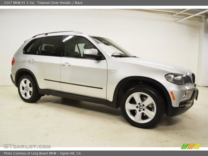 Titanium Silver Metallic / Black 2007 BMW X5 3.0si