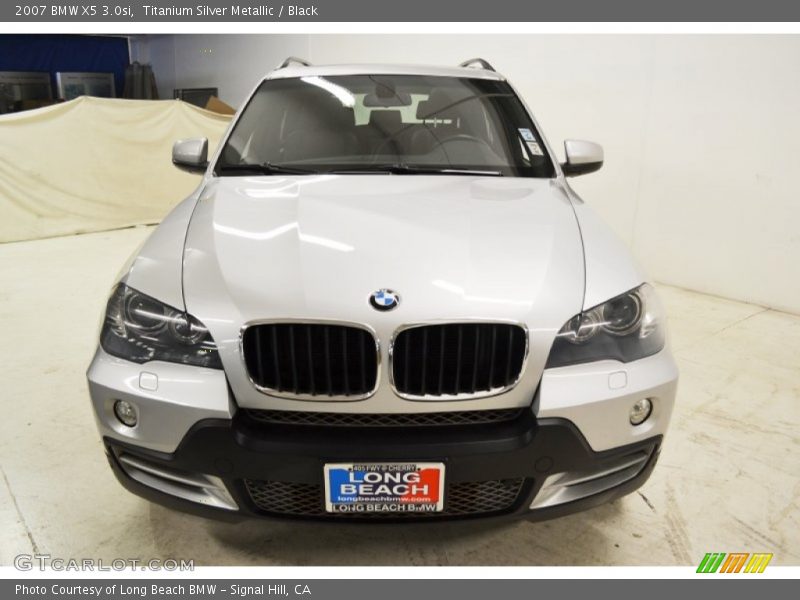 Titanium Silver Metallic / Black 2007 BMW X5 3.0si
