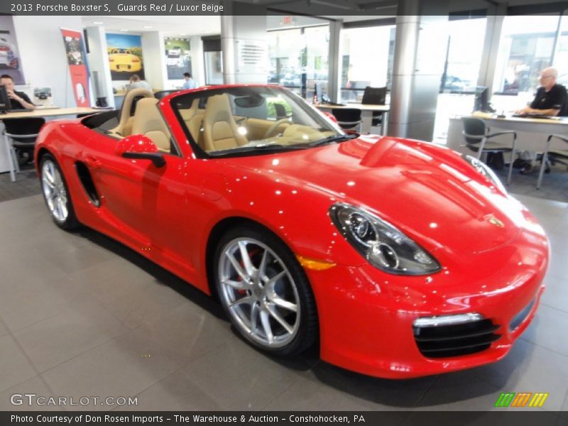 Guards Red / Luxor Beige 2013 Porsche Boxster S
