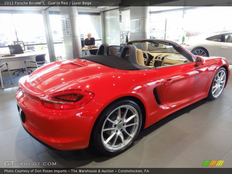 Guards Red / Luxor Beige 2013 Porsche Boxster S