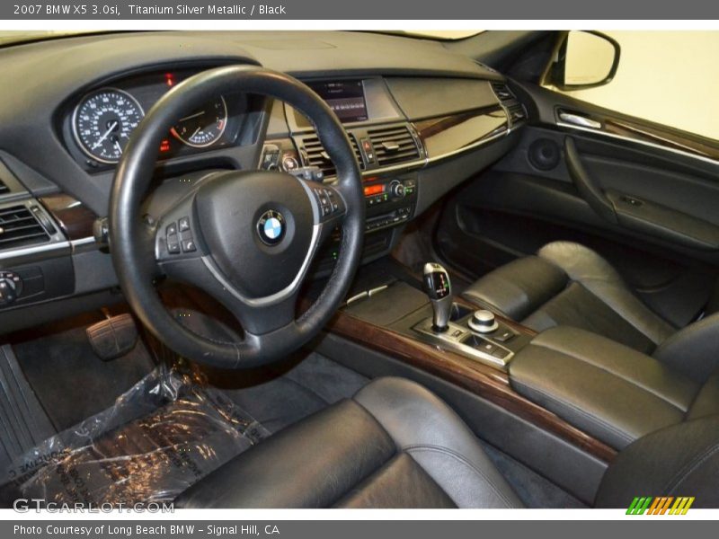 Titanium Silver Metallic / Black 2007 BMW X5 3.0si