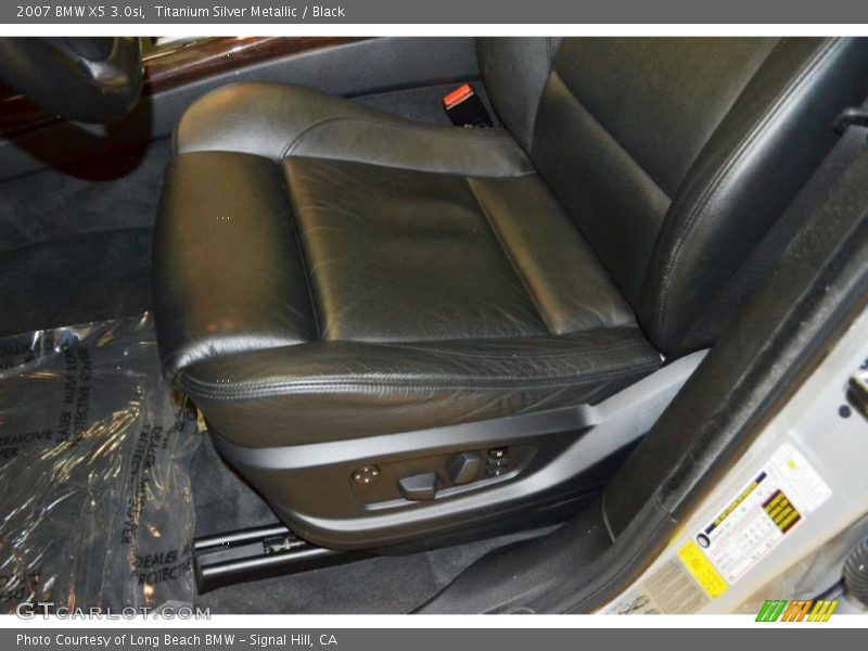 Titanium Silver Metallic / Black 2007 BMW X5 3.0si