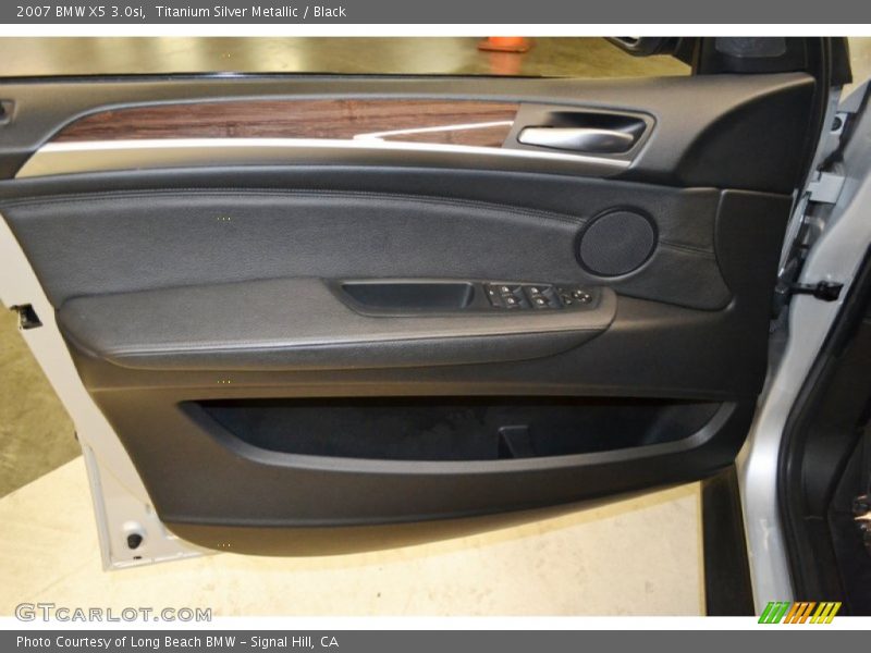 Titanium Silver Metallic / Black 2007 BMW X5 3.0si
