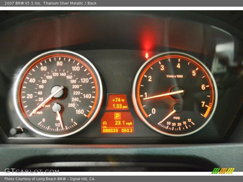 Titanium Silver Metallic / Black 2007 BMW X5 3.0si