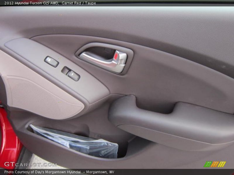 Garnet Red / Taupe 2012 Hyundai Tucson GLS AWD