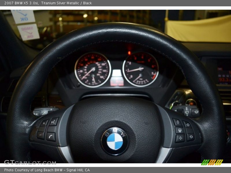 Titanium Silver Metallic / Black 2007 BMW X5 3.0si