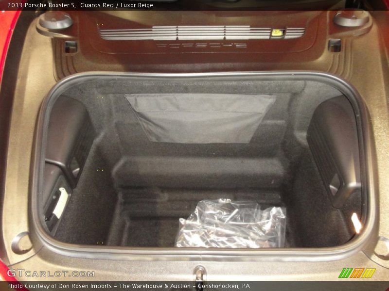  2013 Boxster S Trunk