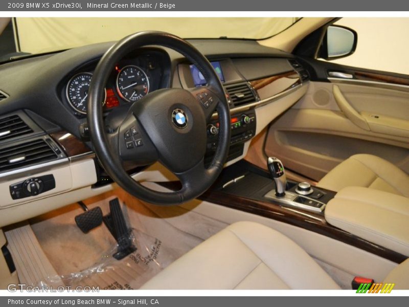 Mineral Green Metallic / Beige 2009 BMW X5 xDrive30i