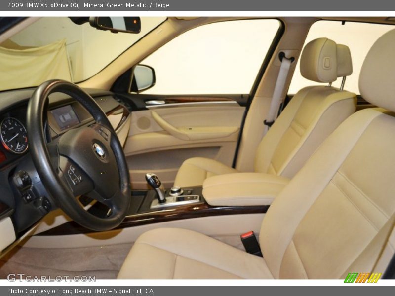 Mineral Green Metallic / Beige 2009 BMW X5 xDrive30i